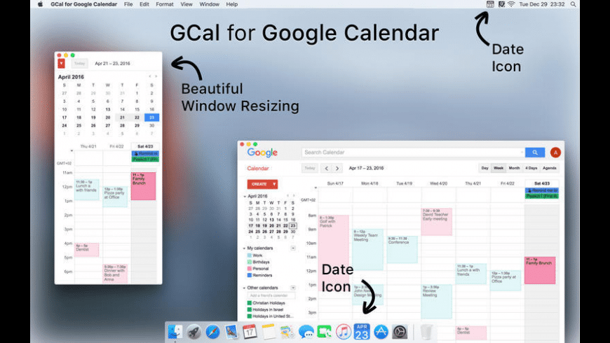 Google calendar app for desktop